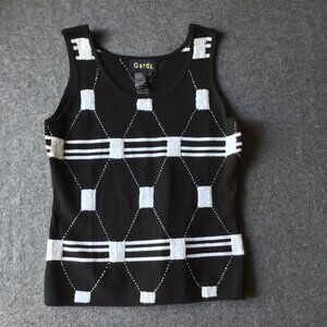Vintage Gardy Knit Dress Tank with Sequins Sz L